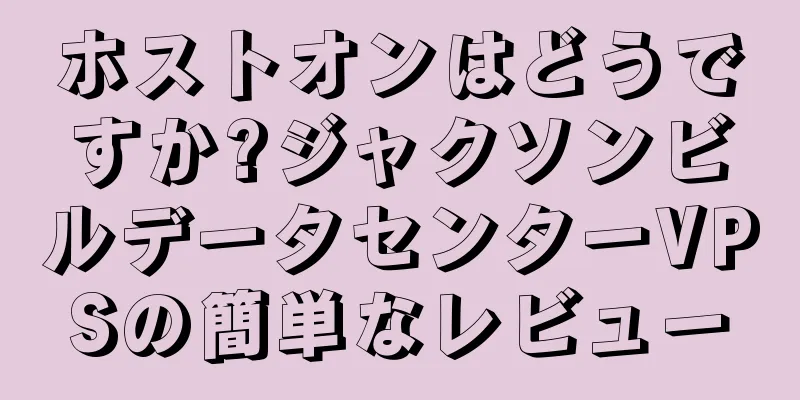 ホストオンはどうですか?ジャクソンビルデータセンターVPSの簡単なレビュー