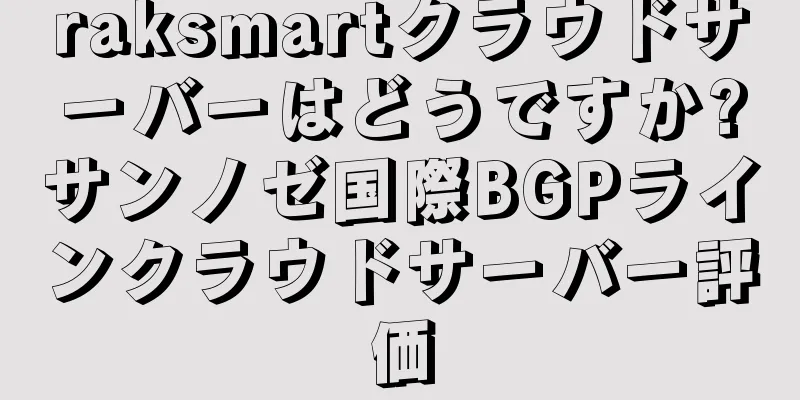 raksmartクラウドサーバーはどうですか?サンノゼ国際BGPラインクラウドサーバー評価
