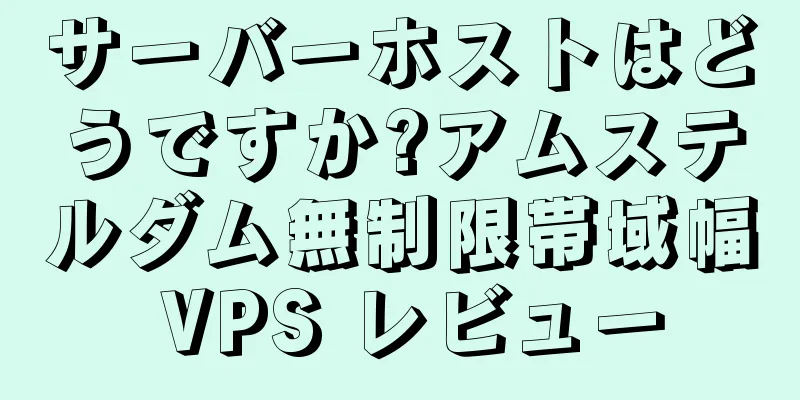 サーバーホストはどうですか?アムステルダム無制限帯域幅 VPS レビュー