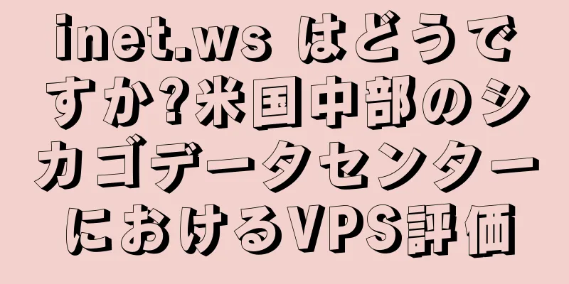 inet.ws はどうですか?米国中部のシカゴデータセンターにおけるVPS評価