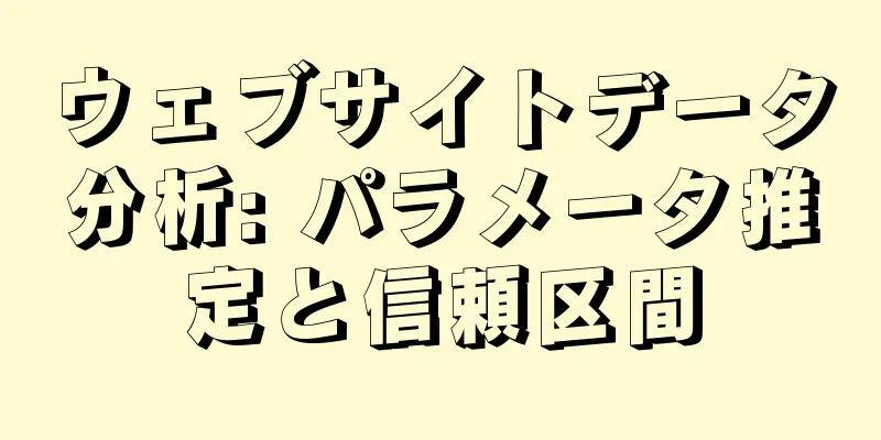 ウェブサイトデータ分析: パラメータ推定と信頼区間