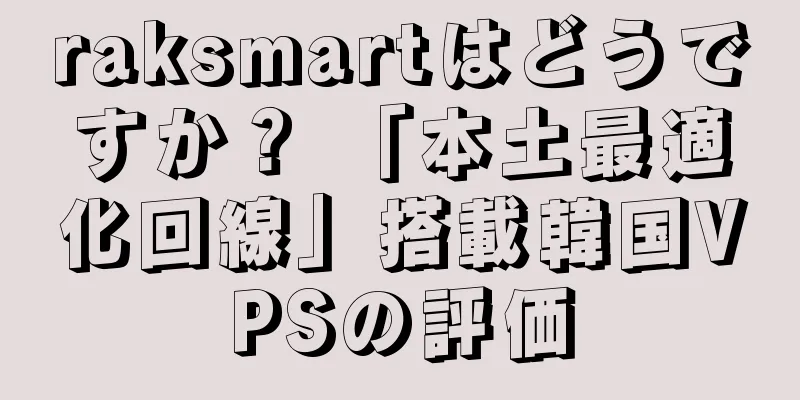 raksmartはどうですか？ 「本土最適化回線」搭載韓国VPSの評価