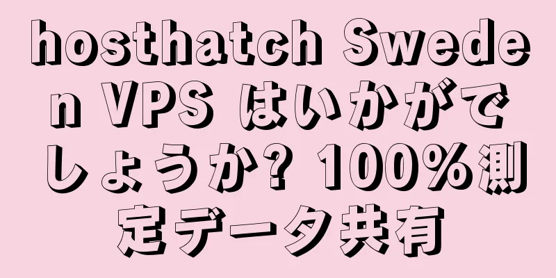 hosthatch Sweden VPS はいかがでしょうか? 100%測定データ共有