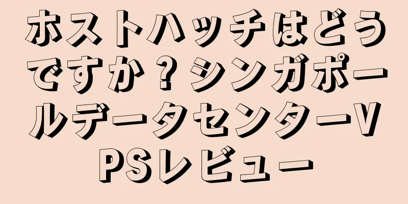 ホストハッチはどうですか？シンガポールデータセンターVPSレビュー