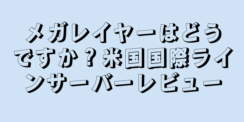 メガレイヤーはどうですか？米国国際ラインサーバーレビュー