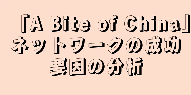 「A Bite of China」ネットワークの成功要因の分析