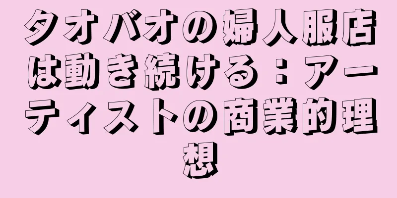 タオバオの婦人服店は動き続ける：アーティストの商業的理想