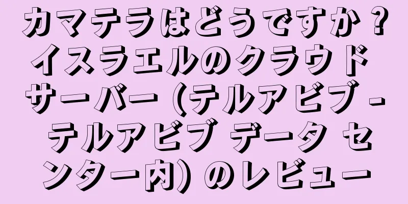 カマテラはどうですか？イスラエルのクラウド サーバー (テルアビブ - テルアビブ データ センター内) のレビュー