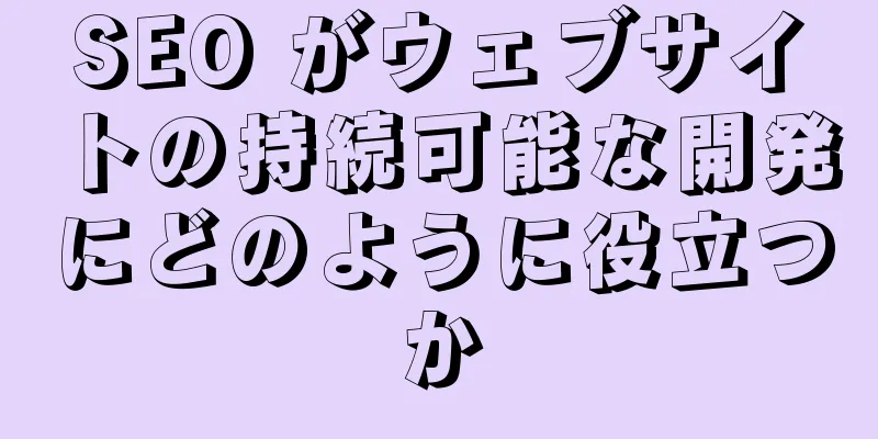 SEO がウェブサイトの持続可能な開発にどのように役立つか