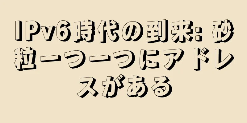 IPv6時代の到来: 砂粒一つ一つにアドレスがある