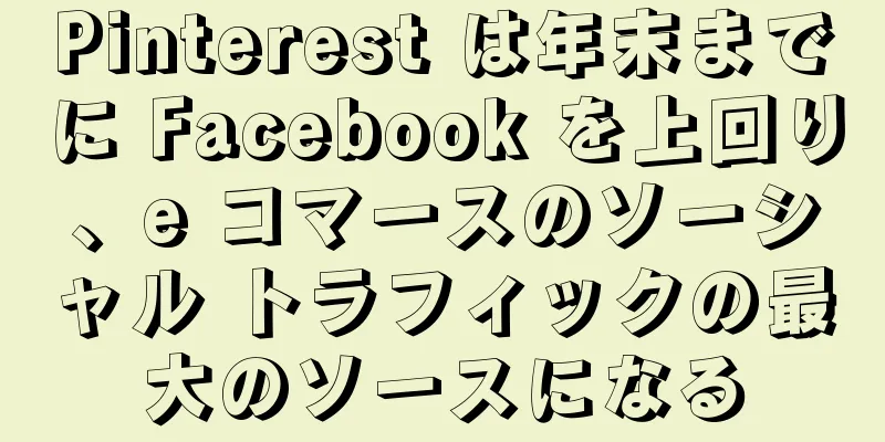 Pinterest は年末までに Facebook を上回り、e コマースのソーシャル トラフィックの最大のソースになる