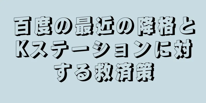 百度の最近の降格とKステーションに対する救済策