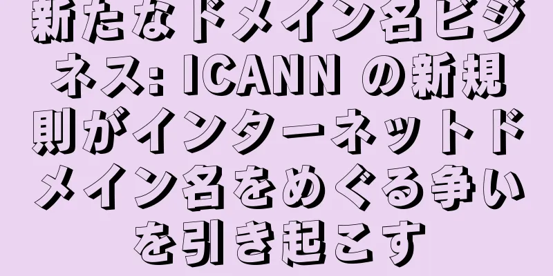新たなドメイン名ビジネス: ICANN の新規則がインターネットドメイン名をめぐる争いを引き起こす