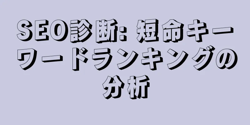 SEO診断: 短命キーワードランキングの分析