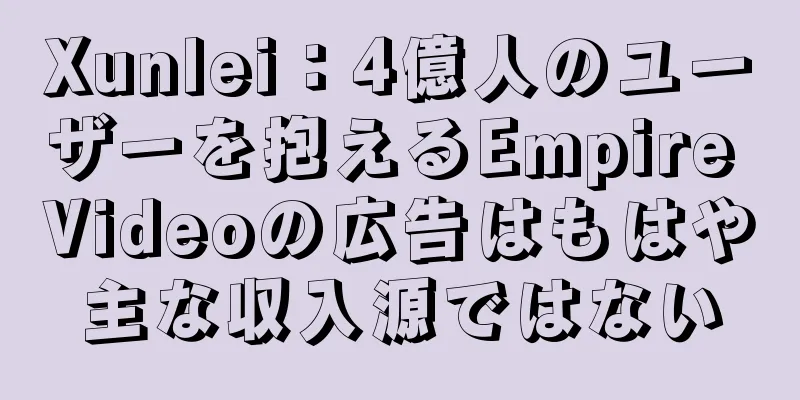 Xunlei：4億人のユーザーを抱えるEmpire Videoの広告はもはや主な収入源ではない