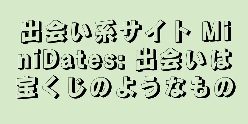 出会い系サイト MiniDates: 出会いは宝くじのようなもの