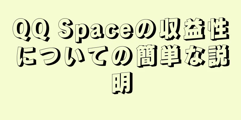 QQ Spaceの収益性についての簡単な説明