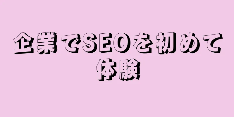 企業でSEOを初めて体験