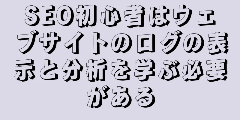 SEO初心者はウェブサイトのログの表示と分析を学ぶ必要がある