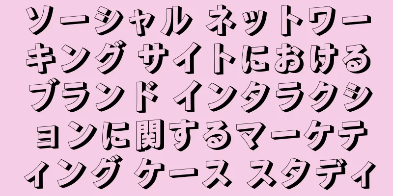 ソーシャル ネットワーキング サイトにおけるブランド インタラクションに関するマーケティング ケース スタディ