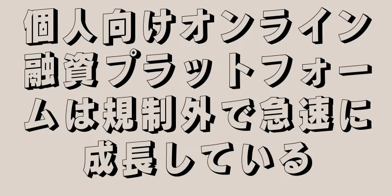 個人向けオンライン融資プラットフォームは規制外で急速に成長している