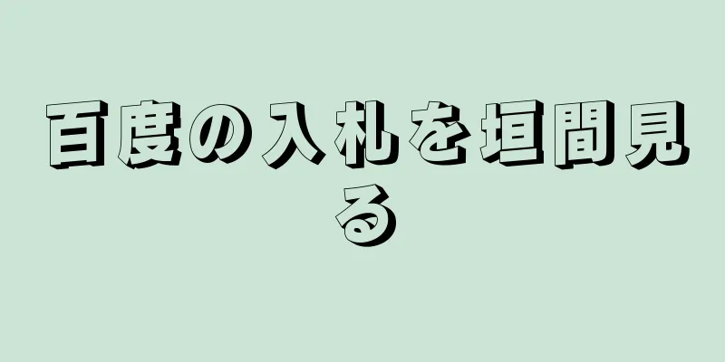 百度の入札を垣間見る