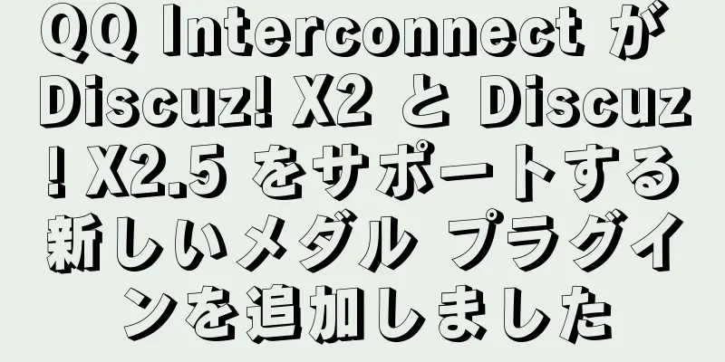 QQ Interconnect が Discuz! X2 と Discuz! X2.5 をサポートする新しいメダル プラグインを追加しました