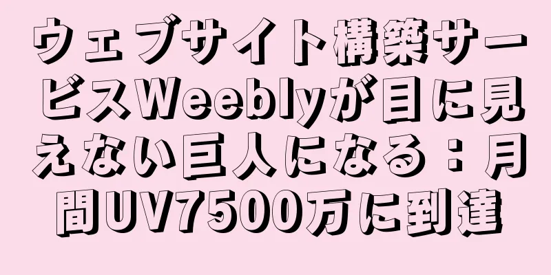 ウェブサイト構築サービスWeeblyが目に見えない巨人になる：月間UV7500万に到達
