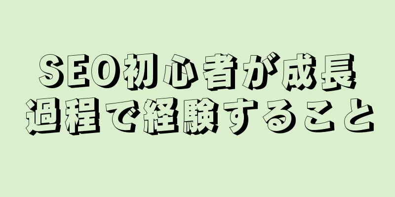 SEO初心者が成長過程で経験すること