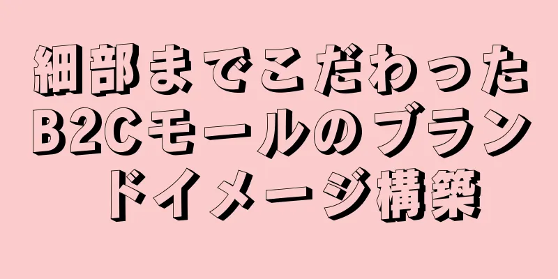 細部までこだわったB2Cモールのブランドイメージ構築