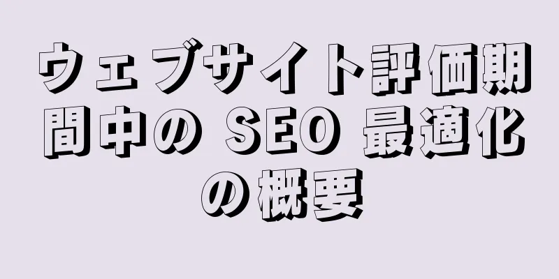 ウェブサイト評価期間中の SEO 最適化の概要