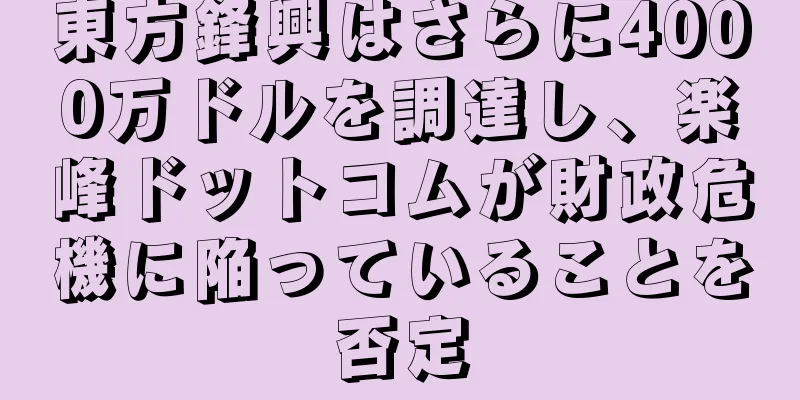 東方鋒興はさらに4000万ドルを調達し、楽峰ドットコムが財政危機に陥っていることを否定