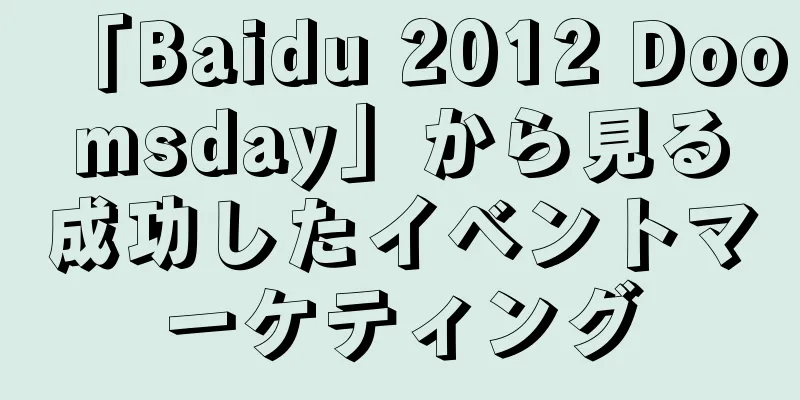「Baidu 2012 Doomsday」から見る成功したイベントマーケティング