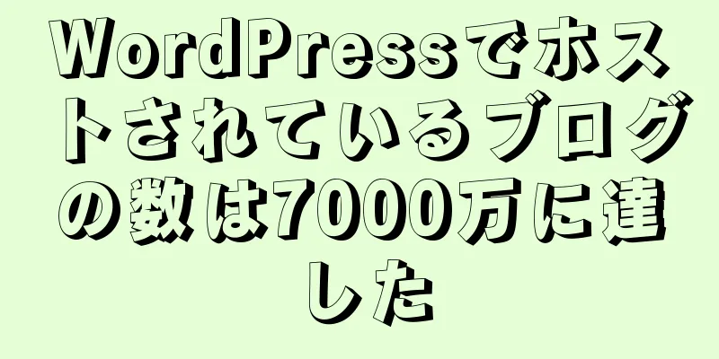 WordPressでホストされているブログの数は7000万に達した