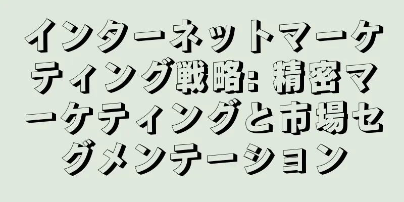 インターネットマーケティング戦略: 精密マーケティングと市場セグメンテーション