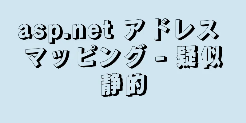 asp.net アドレス マッピング - 疑似静的