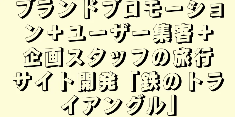 ブランドプロモーション＋ユーザー集客＋企画スタッフの旅行サイト開発「鉄のトライアングル」