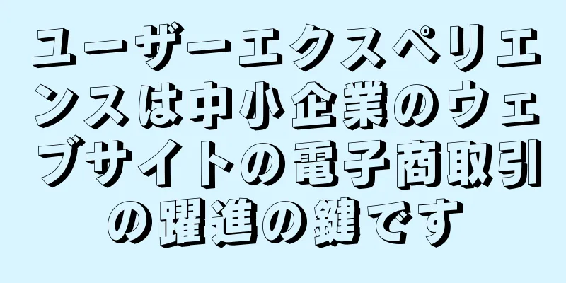 ユーザーエクスペリエンスは中小企業のウェブサイトの電子商取引の躍進の鍵です