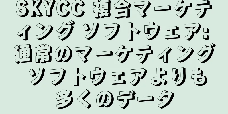 SKYCC 複合マーケティング ソフトウェア: 通常のマーケティング ソフトウェアよりも多くのデータ