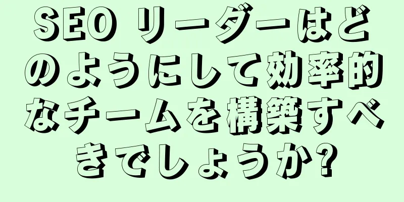SEO リーダーはどのようにして効率的なチームを構築すべきでしょうか?