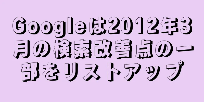 Googleは2012年3月の検索改善点の一部をリストアップ