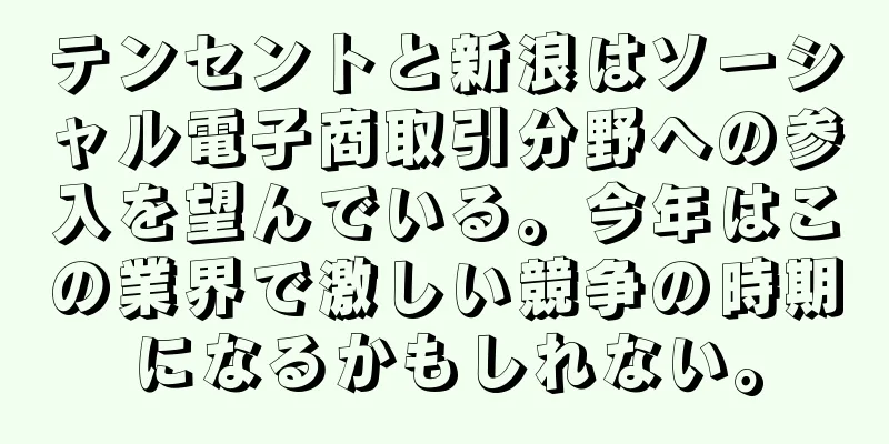 テンセントと新浪はソーシャル電子商取引分野への参入を望んでいる。今年はこの業界で激しい競争の時期になるかもしれない。