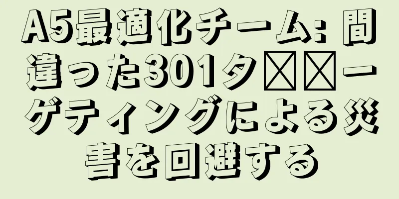 A5最適化チーム: 間違った301タ​​ーゲティングによる災害を回避する