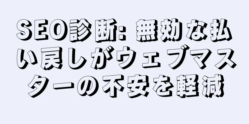 SEO診断: 無効な払い戻しがウェブマスターの不安を軽減