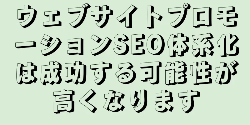 ウェブサイトプロモーションSEO体系化は成功する可能性が高くなります