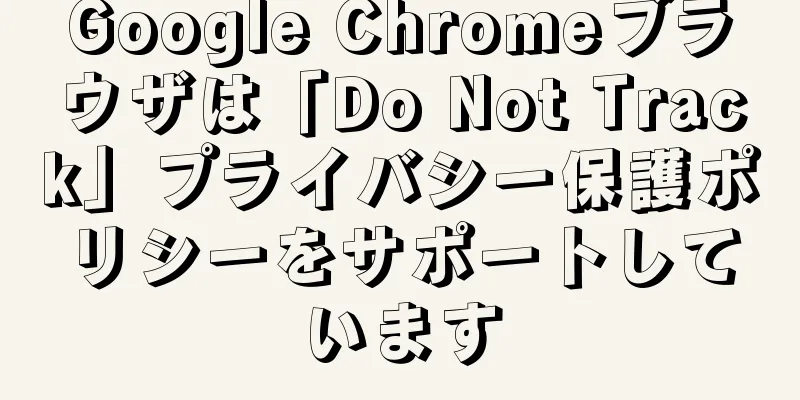 Google Chromeブラウザは「Do Not Track」プライバシー保護ポリシーをサポートしています
