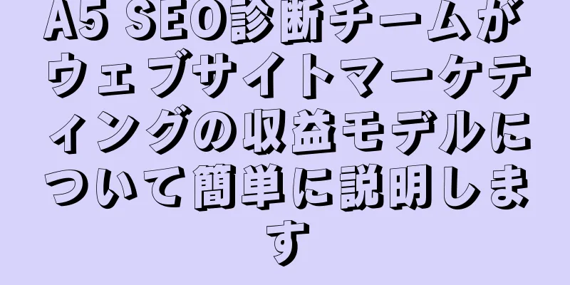 A5 SEO診断チームがウェブサイトマーケティングの収益モデルについて簡単に説明します