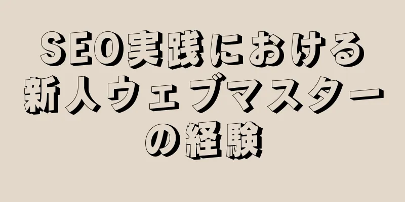 SEO実践における新人ウェブマスターの経験