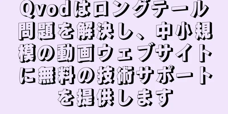 Qvodはロングテール問題を解決し、中小規模の動画ウェブサイトに無料の技術サポートを提供します