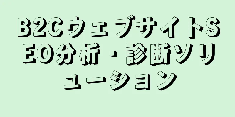 B2CウェブサイトSEO分析・診断ソリューション
